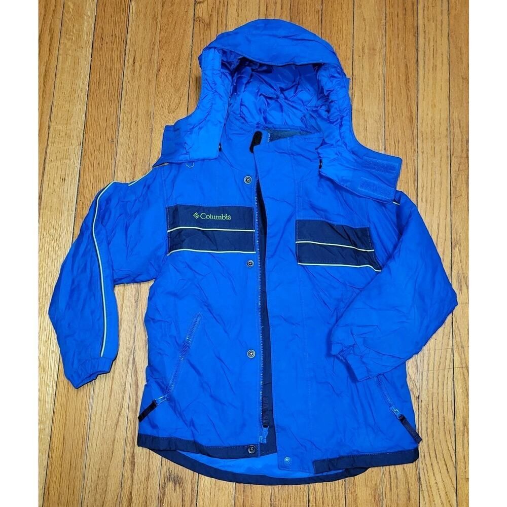 Columbia Coat Jacket Boarding Blue Green 6/7 Coat Youth Child